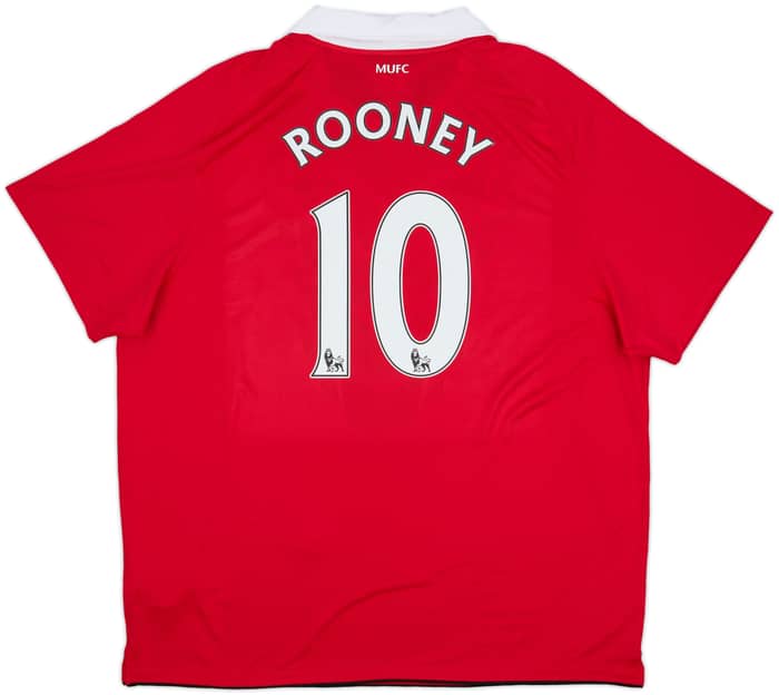 2010-11 Manchester United Home Shirt Rooney #10 (XXL)