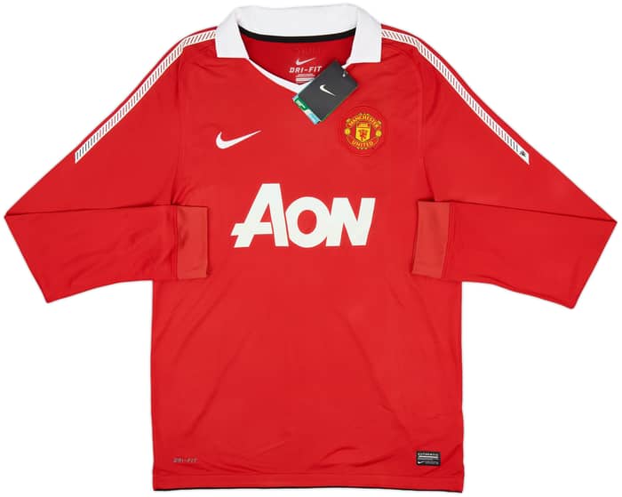 2010-11 Manchester United Home L/S Shirt Rooney #10 (M)