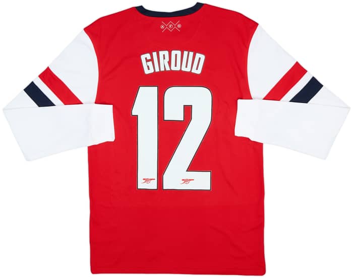 2012-14 Arsenal Home L/S Shirt Giroud #12 (S)