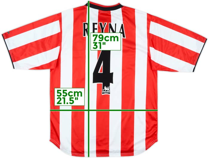 2000-02 Sunderland Home Shirt Reyna #4 (M)