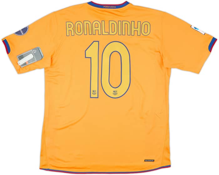 2006-08 Barcelona Away Shirt Ronaldinho #10 (L)