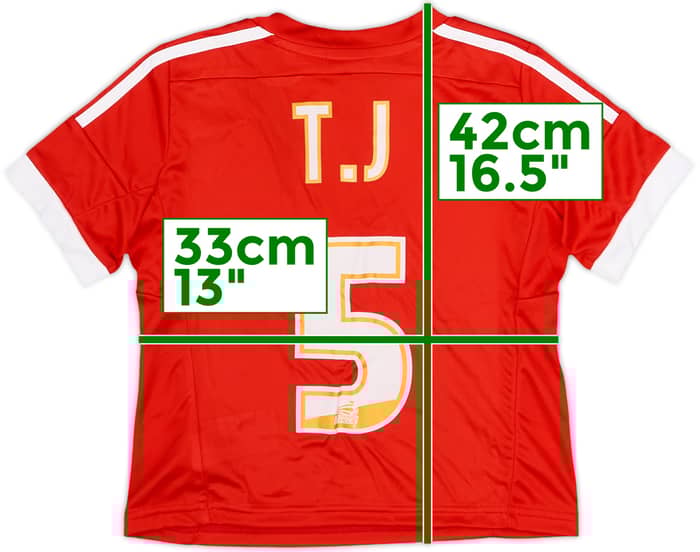 2014-15 Nottingham Forest Home Shirt T.J #5 (3-4 Years)