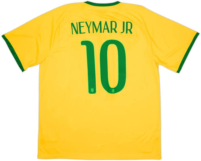 2014-15 Brazil Home Shirt Neymar Jr #10 (XL)