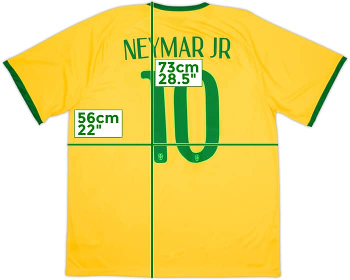 2014-15 Brazil Home Shirt Neymar Jr #10 (XL)