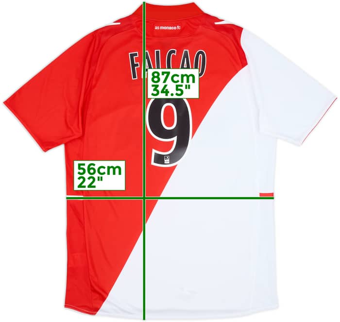 2013-14 Monaco Home Shirt Falcao #9 (XL)