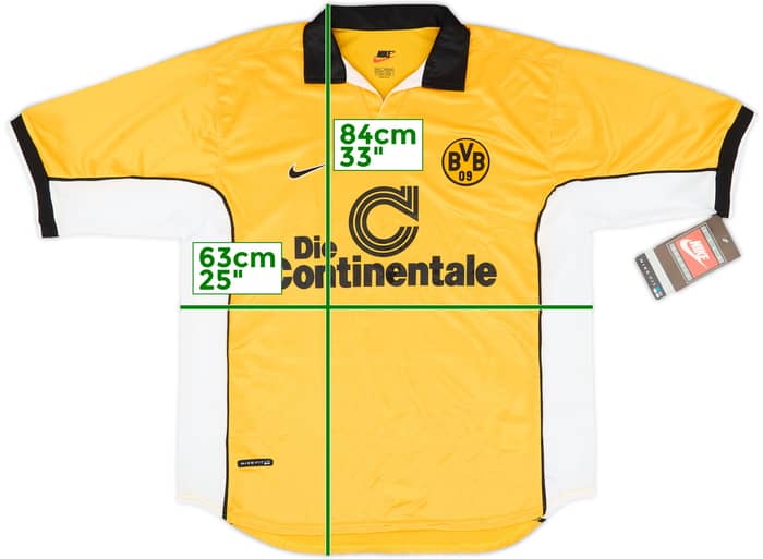 1998-00 Borussia Dortmund Player Issue Home Shirt (XL)