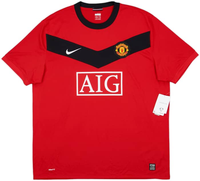 2009-10 Manchester United Home Shirt J.S.Park #13 (XXL)