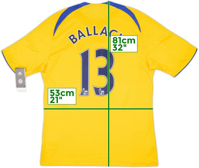 2008-09 Chelsea Third Shirt Ballack #13 (L)