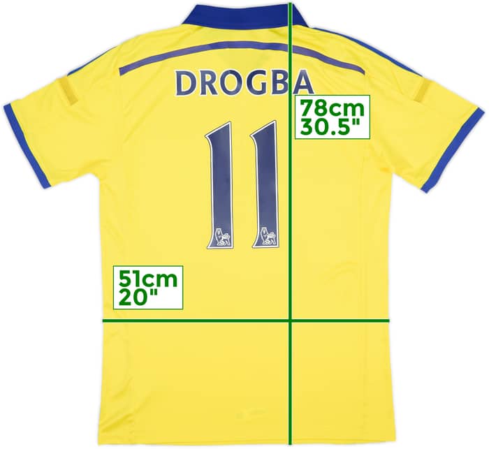 2014-15 Chelsea Camiseta Visitante Drogba #11 (XL)