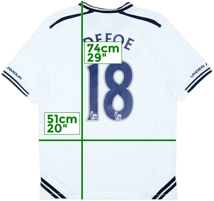 2013-14 Tottenham Home Shirt Defoe #18 (M)