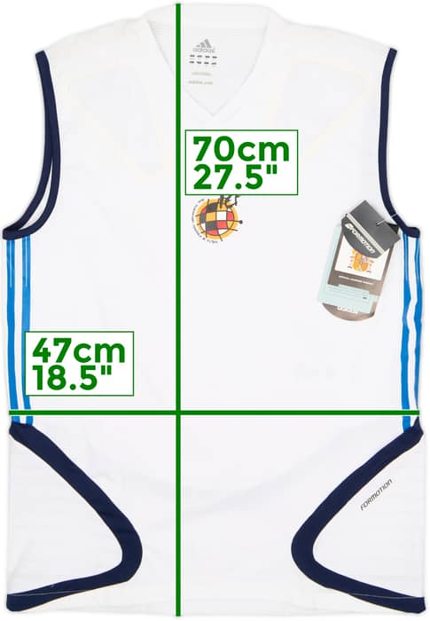 2004-06 Spain Player Issue adidas Training Vest (S/M)