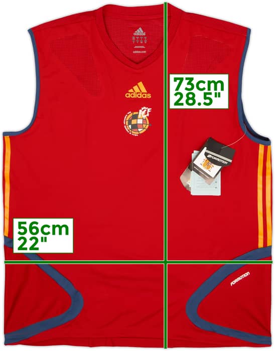 2004-06 Spain Player Issue adidas Training Vest (L/XL)