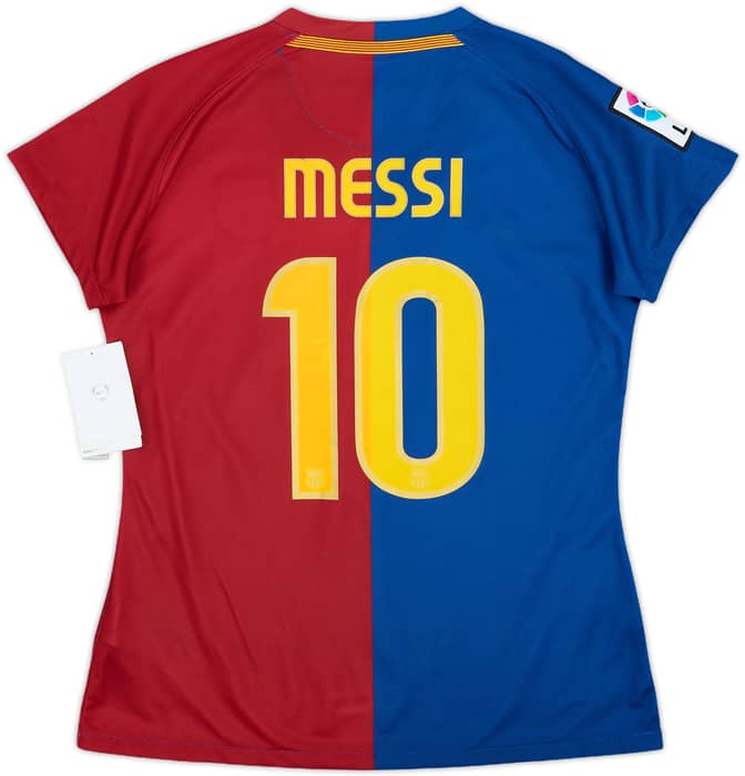 2008-09 Barcelona Home Shirt Messi #10 (Women's M)