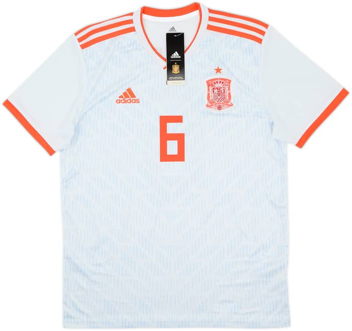 2018-19 Spain Away Shirt A.Iniesta #6 (M)