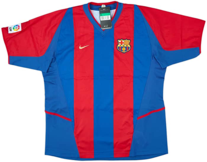 2002-03 Barcelona Home Shirt Xavi #6 (XL)