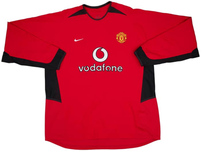 2002-04 Manchester United Home L/S Shirt Ronaldo #7 - 8/10 - (XXL)
