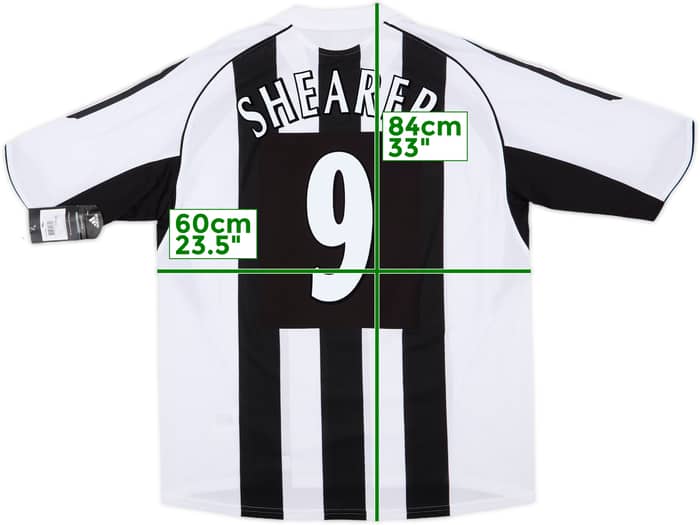 2005-07 Newcastle Home Shirt Shearer #9 (XL)