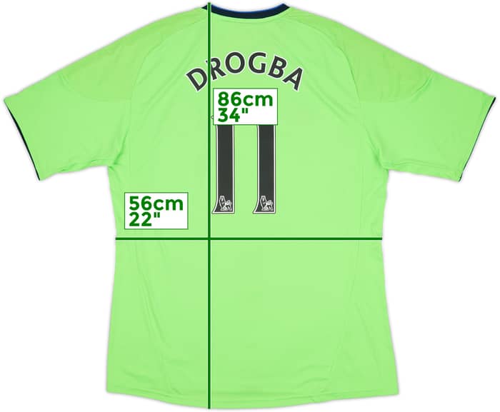 2010-11 Chelsea Third Shirt Drogba #11 (XL)
