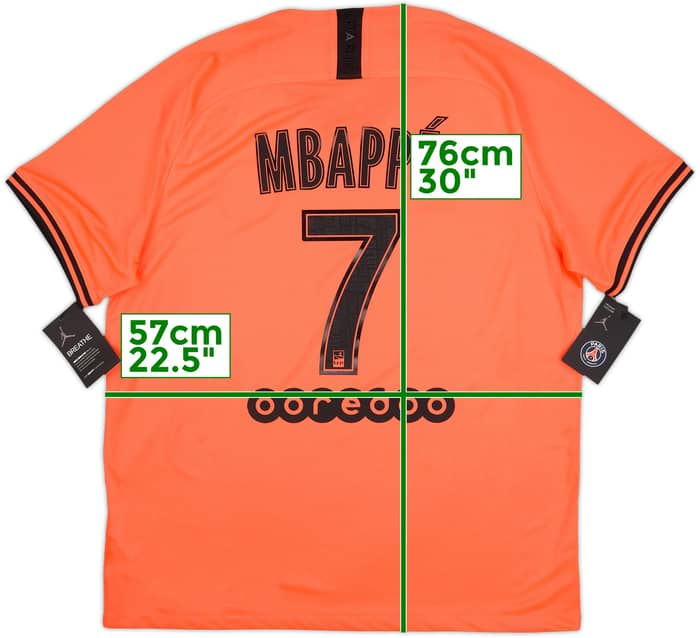 2019-20 Paris Saint-Germain Away Shirt Mbappe #7 (XL)