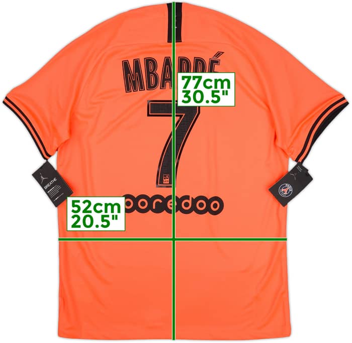 2019-20 Paris Saint-Germain Away Shirt Mbappe #7 (L)