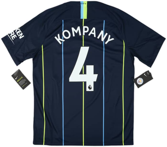 2018-19 Manchester City Away Shirt Kompany #4 (M)