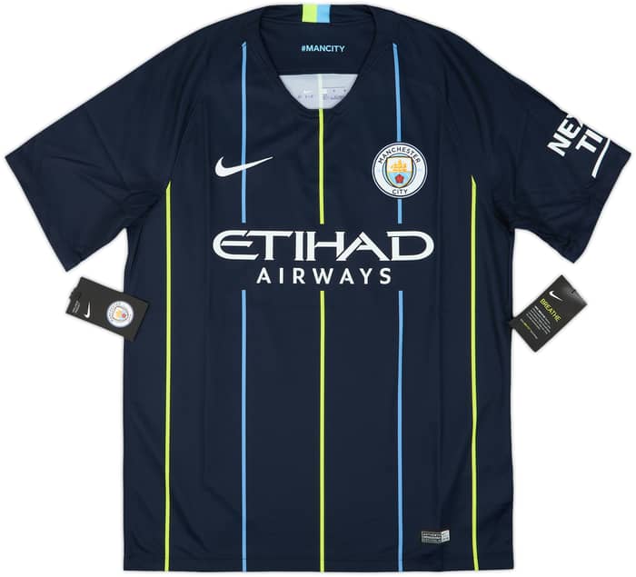 2018-19 Manchester City Away Shirt Kompany #4 (M)