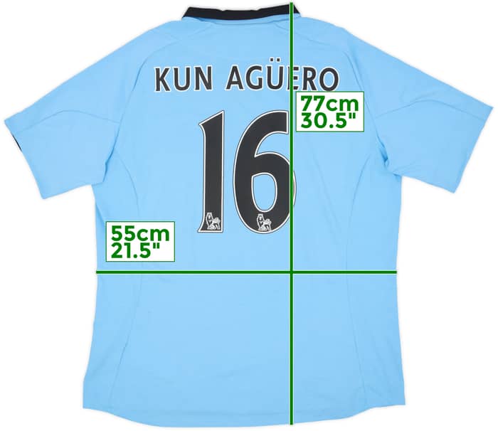 2012-13 Manchester City Home Shirt Kun Aguero #16 (XL)