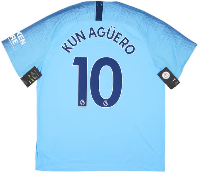 2018-19 Manchester City Home Shirt Kun Aguero #10 (XL)