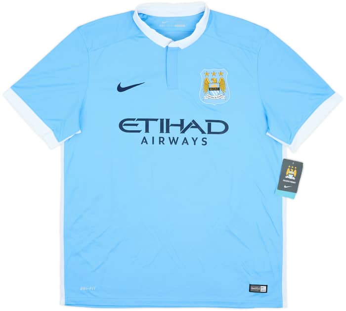 2015-16 Manchester City Home Shirt Kun Aguero #10 (XL)
