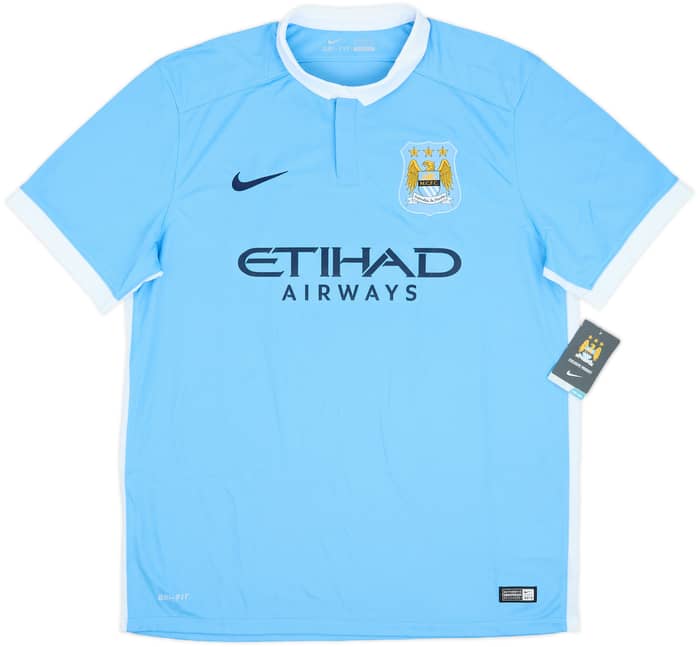2015-16 Manchester City Home Shirt Kun Aguero #10 (XL)