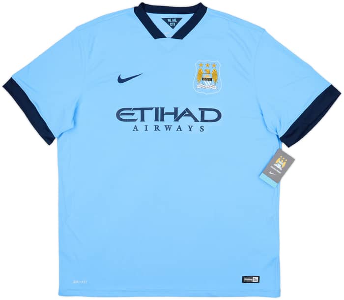 2014-15 Manchester City Home Shirt Kun Aguero #16 (XXL)