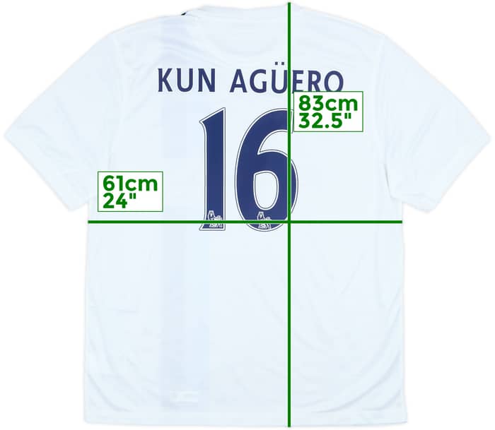 2013-14 Manchester City Third Shirt Kun Aguero #16 (XL)