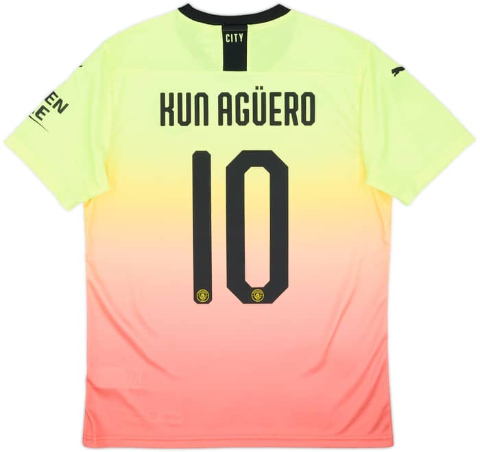 2019-20 Manchester City Third Shirt Kun Aguero #10 (M)