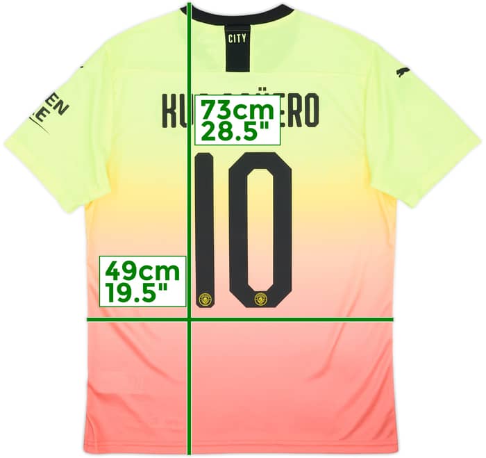 2019-20 Manchester City Third Shirt Kun Aguero #10 (M)