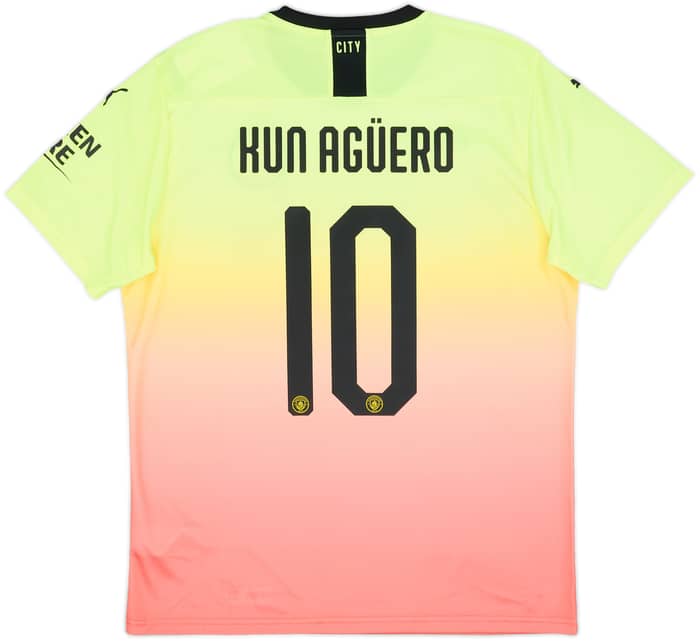 2019-20 Manchester City Third Shirt Kun Aguero #10 (L)