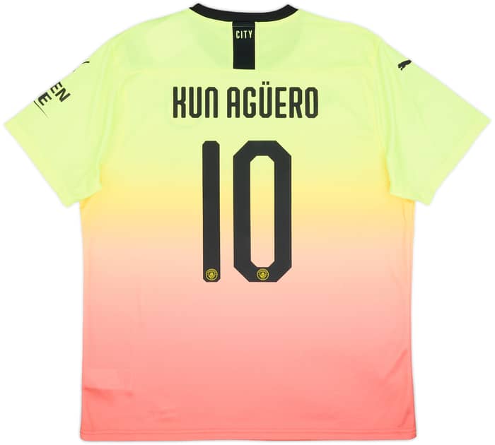2019-20 Manchester City Third Shirt Kun Aguero #10 (XL)