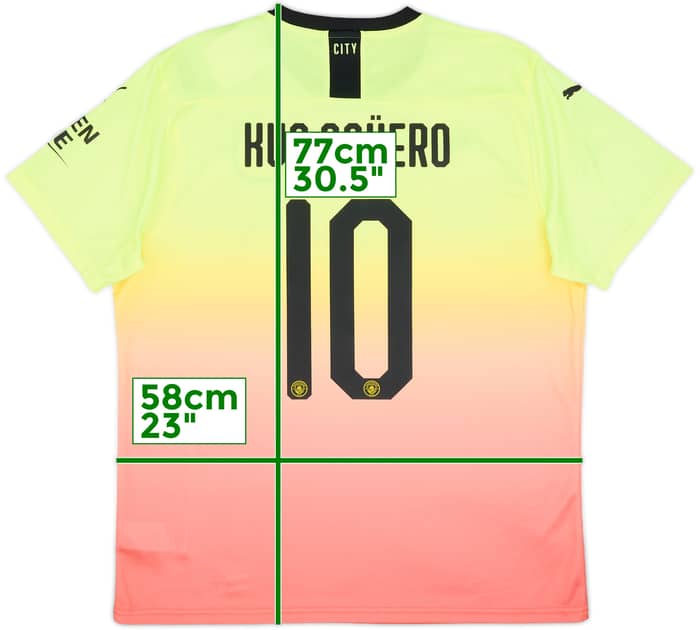 2019-20 Manchester City Third Shirt Kun Aguero #10 (XL)
