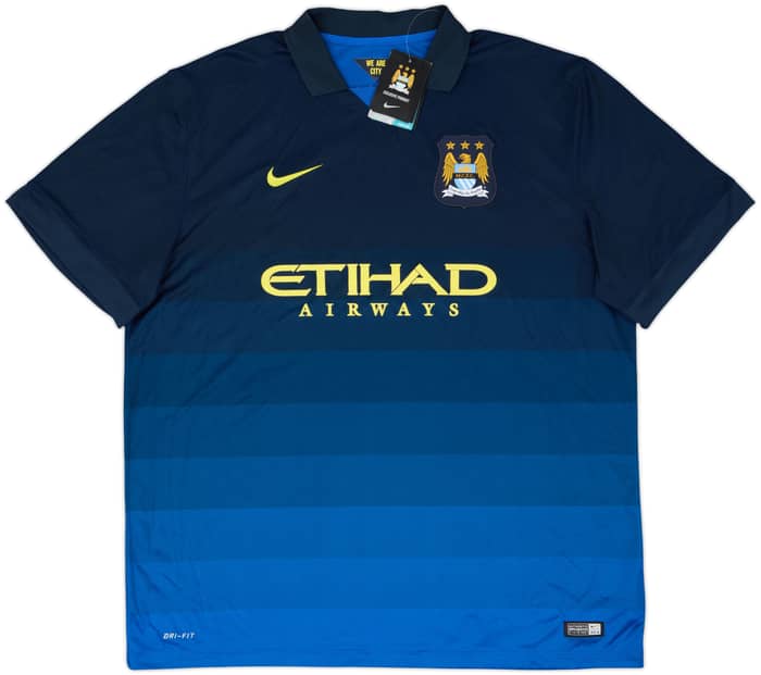2014-15 Manchester City Away Shirt Kun Aguero #16 (XXL)