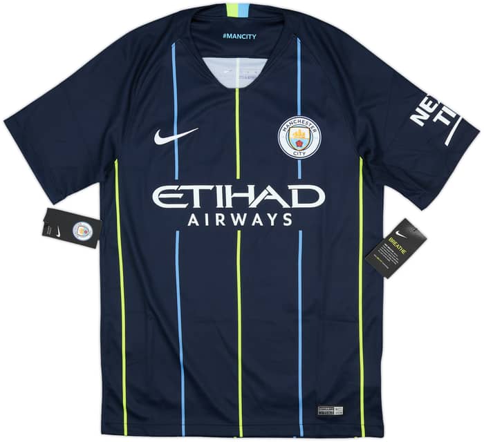 2018-19 Manchester City Away Shirt Kun Aguero #10 (S)