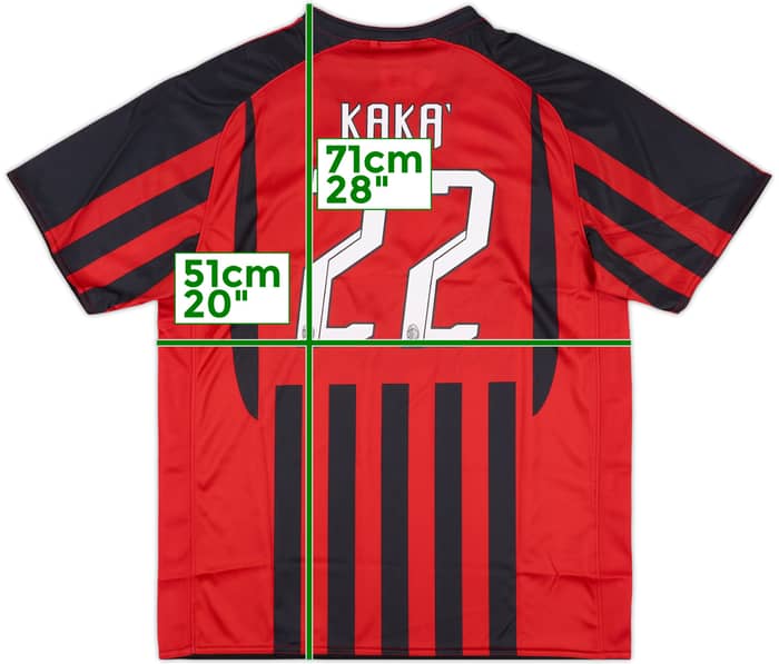 2007-08 AC Milan Home Leisure Shirt Kaka #22 (M)