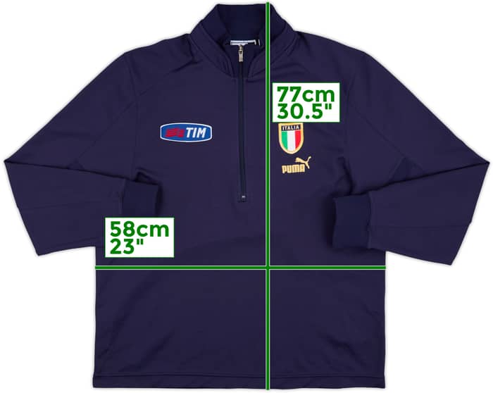 2004-06 Italy Puma 1/2 Zip Sweat Top - 9/10 - (XL)