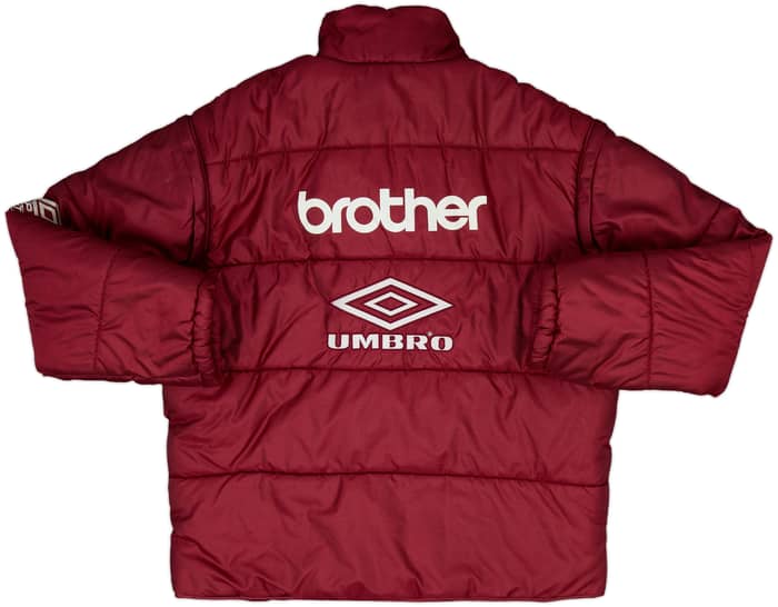 1995-96 Manchester City Umbro Padded Bench Coat - 8/10 - (L)
