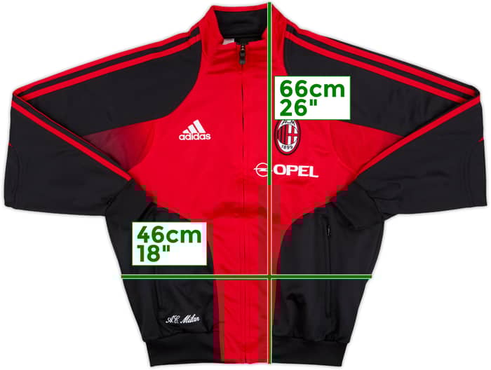 2004-05 AC Milan adidas Track Jacket - 9/10 - (L.Boys)