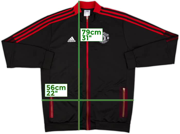 2021-22 Manchester United adidas Track Jacket - 7/10 - (XXL)