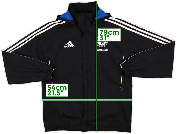 2011-12 Chelsea adidas Hooded Rain Jacket - 7/10 - (S)
