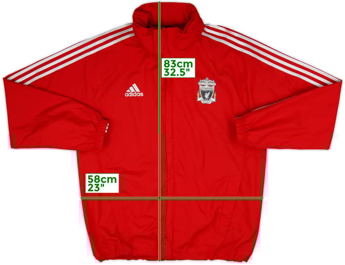 2011-12 Liverpool adidas Hooded Rain Jacket - 9/10 - (L/XL)