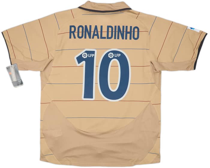2003-05 Barcelona Away Shirt Ronaldinho #10 (L)