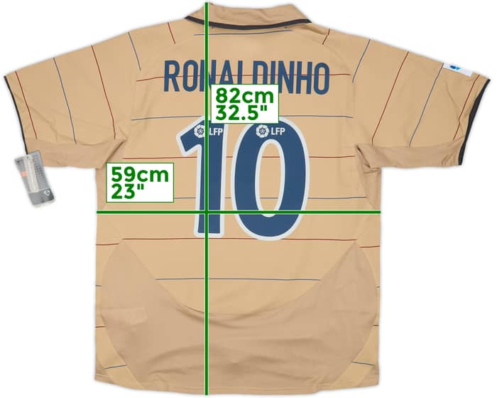 2003-05 Barcelona Away Shirt Ronaldinho #10 (L)