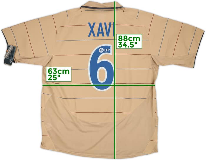 2003-05 Barcelona Away Shirt Xavi #6 (XXL)