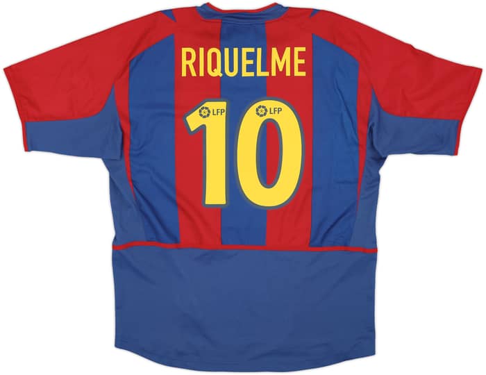 2002-03 Barcelona Home Shirt Riquelme #10 (XL)